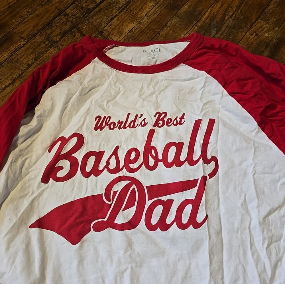 Worlds Best Baseball Dad 3/4 Shirt - Picture 2 of 9